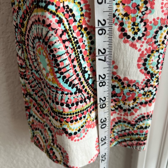 Spring colored paisley capris - Picture 4 of 6